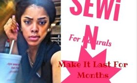 How To Do A Sew In On Long Natural Hair