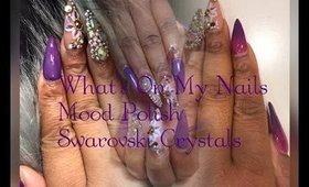 What's On My Nails | Mood Polish Swarvoski Crystals
