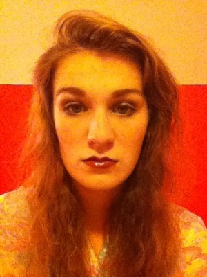 Went to see Sweeney Todd, so I stuck with the dark look! I live dark lips on me.