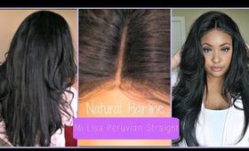 How To Customize A Lace Closure For A Natural Hairline|Mi Lisa Peruvian Straight