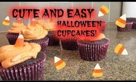 CUTE & EASY Halloween Cupcakes! Feat. MY BOYFRIEND