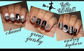 Chic Easy Nails for Halloween II Collaboration with Evelina