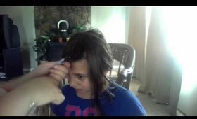 eye shadow hair dye totorial