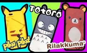 FUNDAS PARA CELULAR DE SILICON HECHAS A MANO: RILAKKUMA, TOTORO Y MAS! por Lau