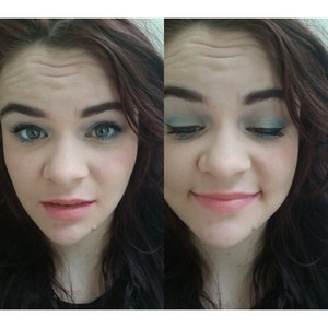 wetnwild megalast lipstick in just peachy abd maybelline color tattoo in shimmering sea