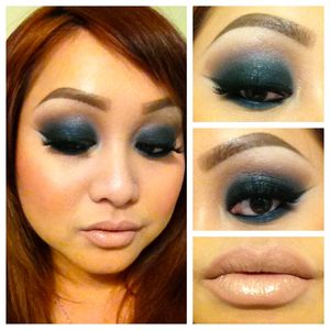 Blanc Type, texture, saddle, and Cinderfella. All Mac Shadows with Viva Glam Gaga 2 on the lips with electra lip liner.