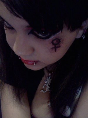 (left side) of my look based of the album Femicide 