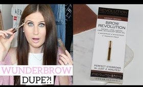 Makeup Revolution Brow Revolution Review - Wunderbrow Dupe?!