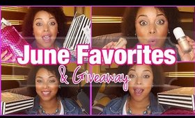 JUNE FAVORITES 2017 + GIVEAWAY | Beauty Unboxing Natural Hair Skincare Makeup | MelissaQ