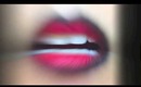 Lip Art Tutorial: Red & Black Ombre Lips