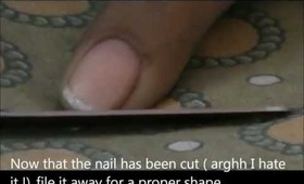 How to fix a cracked nail-For easy nail design beginners- nail designs short nails-nail art