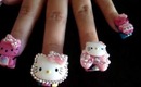 Hello Kitty Meets GrindHouseBarbie 10D by BellaGemaNails