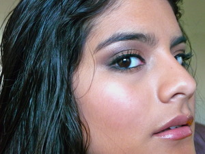 Bronze Smokey Look 1.2
My hair was still wet from my shower, it's not usually that crazy! :)