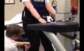 paraplegic on bodyweight support treadmill / part 2