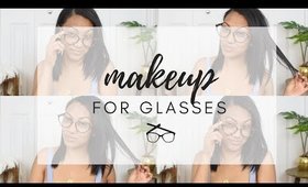 Makeup for Glasses | Oily Skin | Feat. Quay Australia Blue Light Glasses
