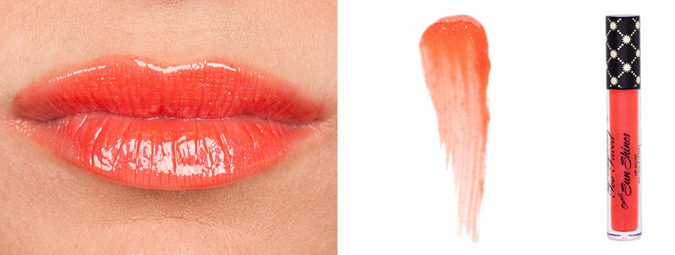 red orange lipstick swatches