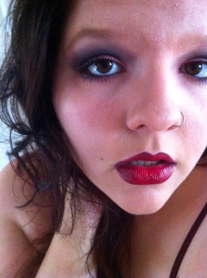 Dark, sexy vampire makeup