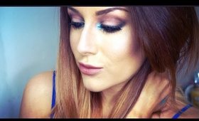 Reverse Smokey Eye- Aqua Blue ♡