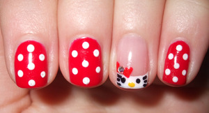 Hello Kitty with CND Shellac Wildfire, Cream Puff & Negligee