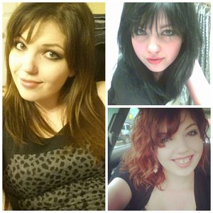 Hey pretties!!!! Okay, I want to do something with my hair! Should I stay brunette (natural) or go back to black or red? Or maybe a whole different color?   I work pharmacy so I can't have anything too out there.
