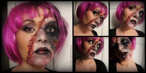 Here is a look I created. I have never done any sort of zombie/horror look before so this was a real experiment for me! Let me know what you think. Video tutorial for this look will be up soon!
xo
Bree
