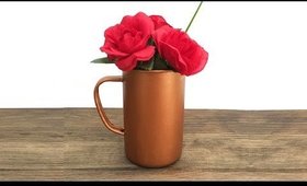 DIY Copper Roses Floral Home Décor