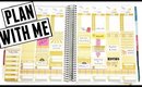 Plan with me: GOLDEN Erin Condren Life Planner Weekly Spread / Erin Condren Vertical #37
