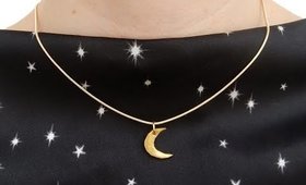 DIY Dainty Moon Necklace