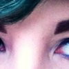 Blue eyeliner