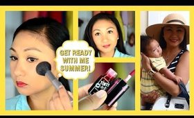 Get Ready With Me! Complete Summer Makeup, Hair & Outfit!