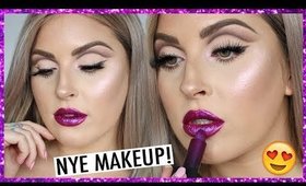 New Years Glam Makeup 🍾 NYE Makeup Inspiration GRWM! 💕