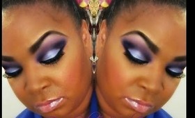 Purple Smoke  Valentines Day Look Feat. Glama Girl Cosmetics