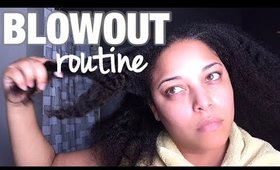 BLOWOUT on NATURAL HAIR | Heat styling HIGH POROSITY Curly Hair | MelissaQ