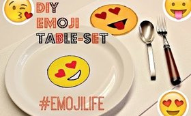 😍 ♥  DIY: Emoji Table Set  ♥ 😍
