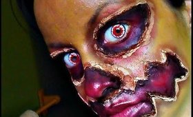 Halloween Series 2015: Human Jack O' Lantern Makeup