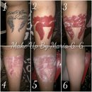 Covering Tattoo with Red Lipstick
