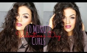 10 MINUTE Bouncy Valentine's Day Curls