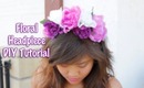 Floral Head Piece and Floral Headband DIY Tutorial