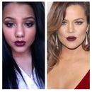 Khloe Kardashian inspire makeup
