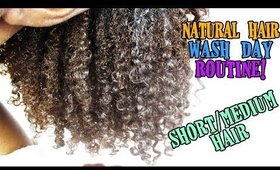 Wash day routine short/medium natural hair