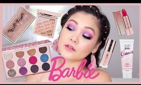 80’s Inspired Barbie Pink Makeup Look ft. NEW Pur x Barbie Collection