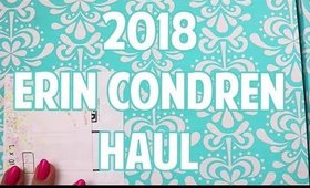 2018 ERIN CONDREN HAUL