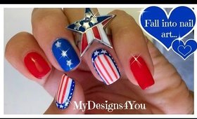 4th of July Nail Art | Independence Day Nails ♥