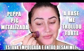 FIZ UMA MAQUIAGEM SÓ COM PRODUTOS DE $1,00 E POXA...