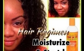 Natural Hair Regimen: Moisturize & Stretch