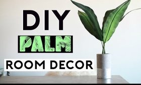 DIY Palm Plant Room Decor! Cheap & Simple!