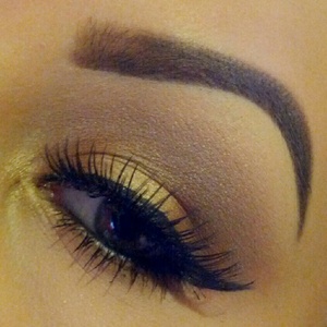 This is my favorite make up look! Using all MAC eye shadows in Retrospeck, Brulè, Uninterrupted, and Soba :) 