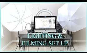 MY FILMING & LIGHTING SET UP