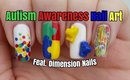 Puzzle Nail Art / Autism Awareness Month Feat Dimension Nails | Nail Design Tutorial | Stephyclaws