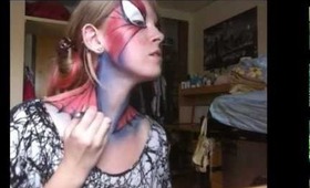 Spiderblonde - Spiderman Makeup Tutorial